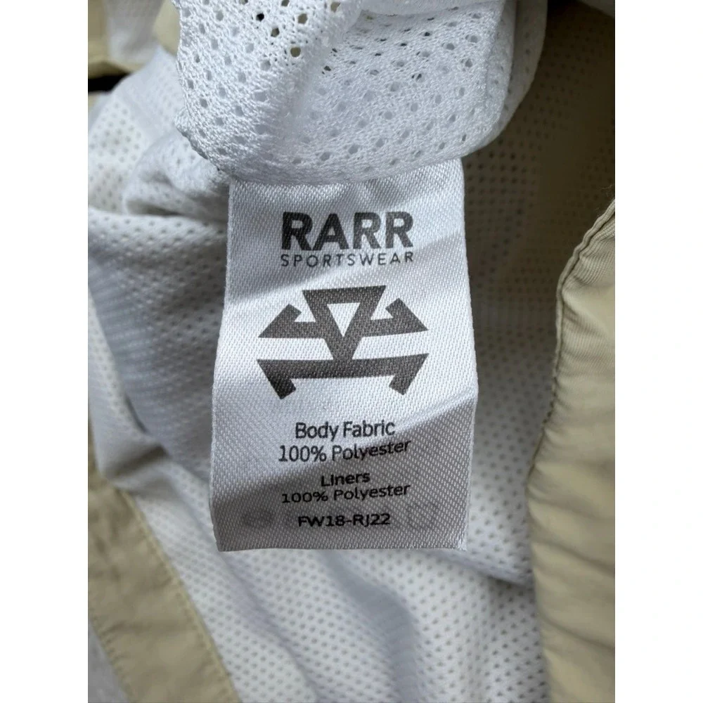 RARR Sportswear Gobbler‎ Gauntlet 2023 Anorak Windbreaker Tan Hooded Jacket NWT